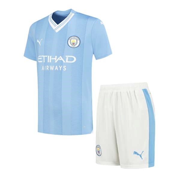 Camiseta Manchester City Primera equipo Niños 2023-24